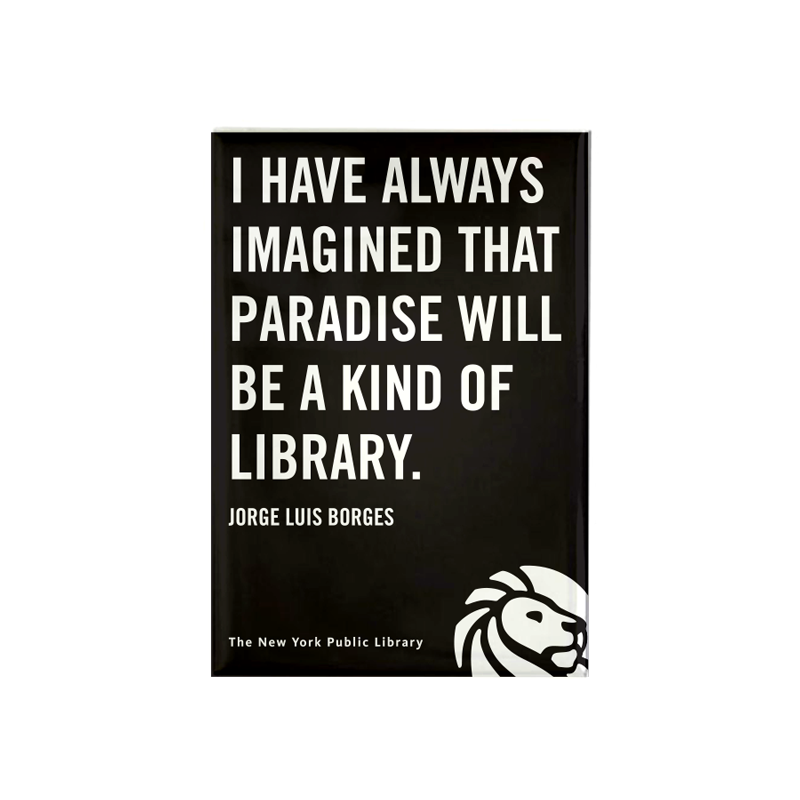 Jorge Luis Borges Magnet - The New York Public Library Shop