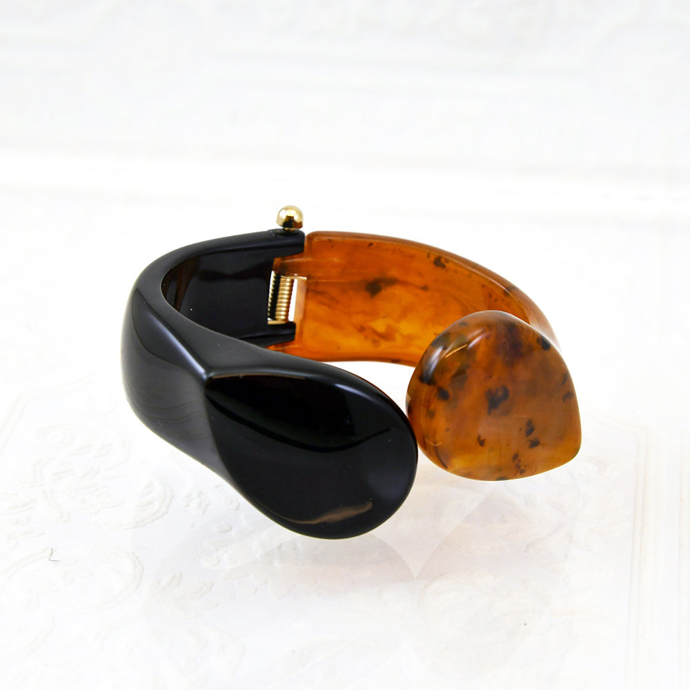 Black & Honey Click Bracelet