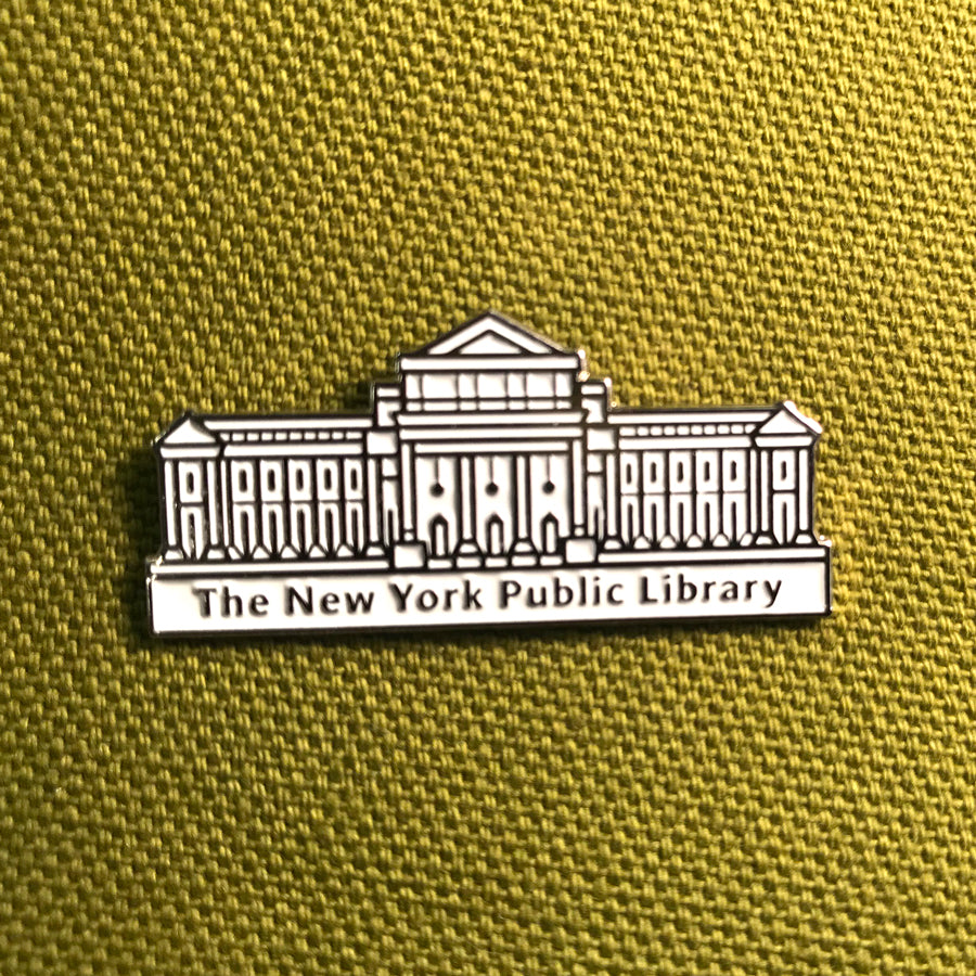 NYPL Library Building Enamel Pin - The New York Public Library Shop