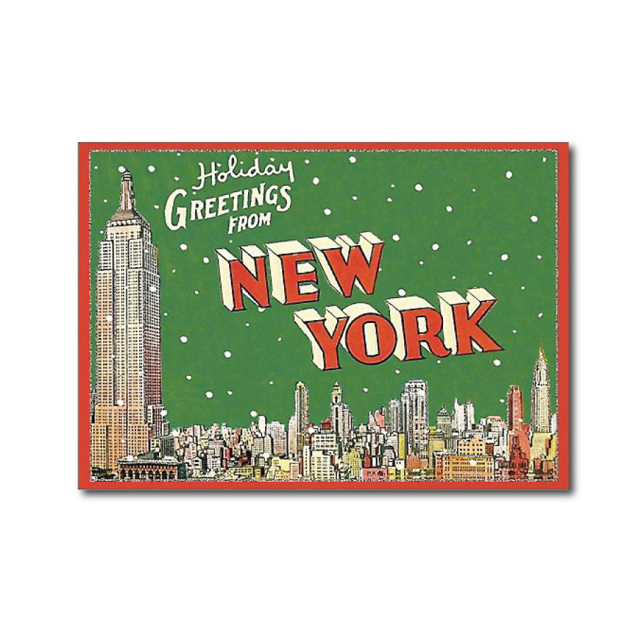 New York Holiday Greetings Card Set