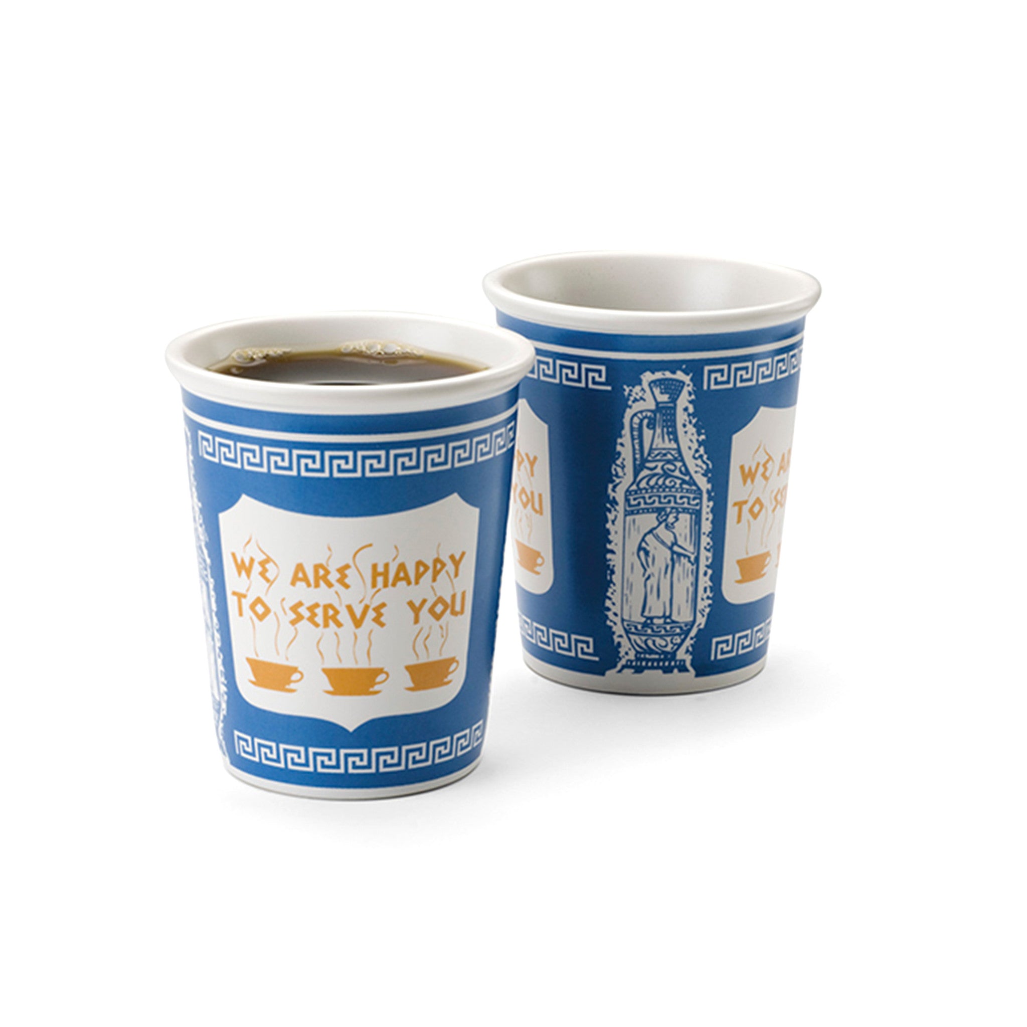 Porcelain Greek Coffee Cup