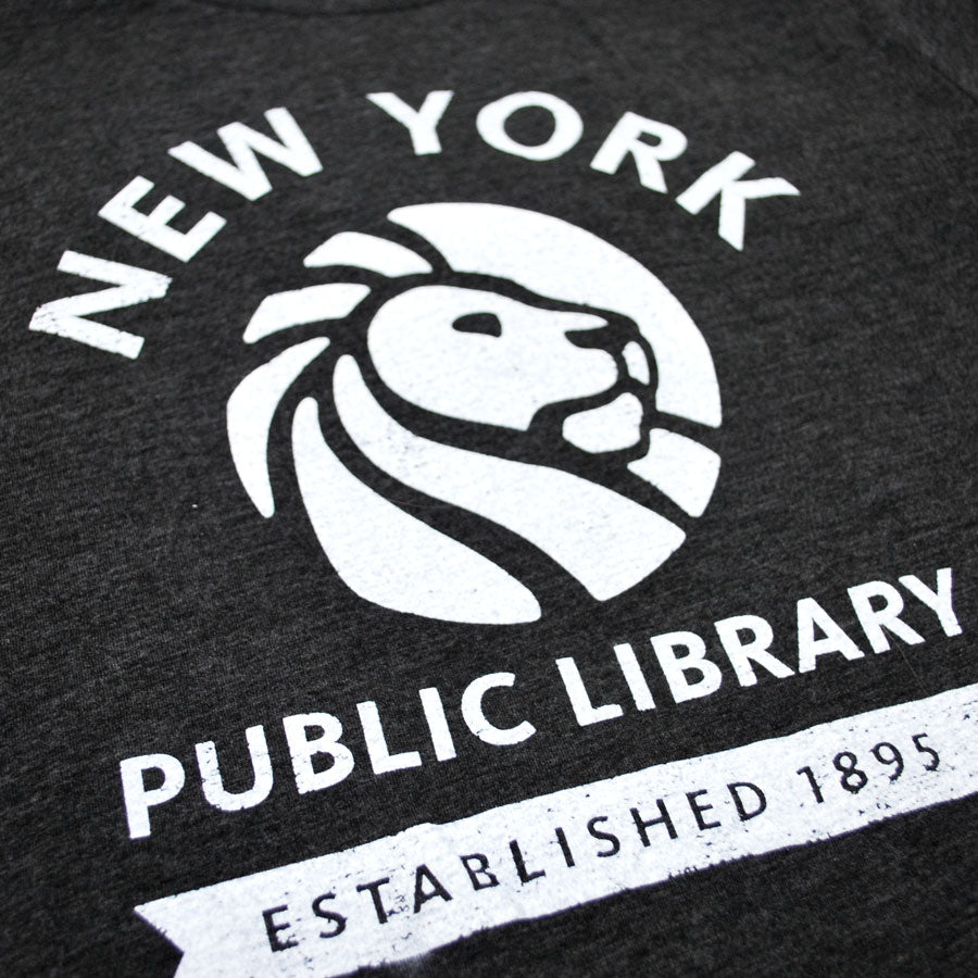 Grey NYPL 1895 T-shirt - The New York Public Library Shop