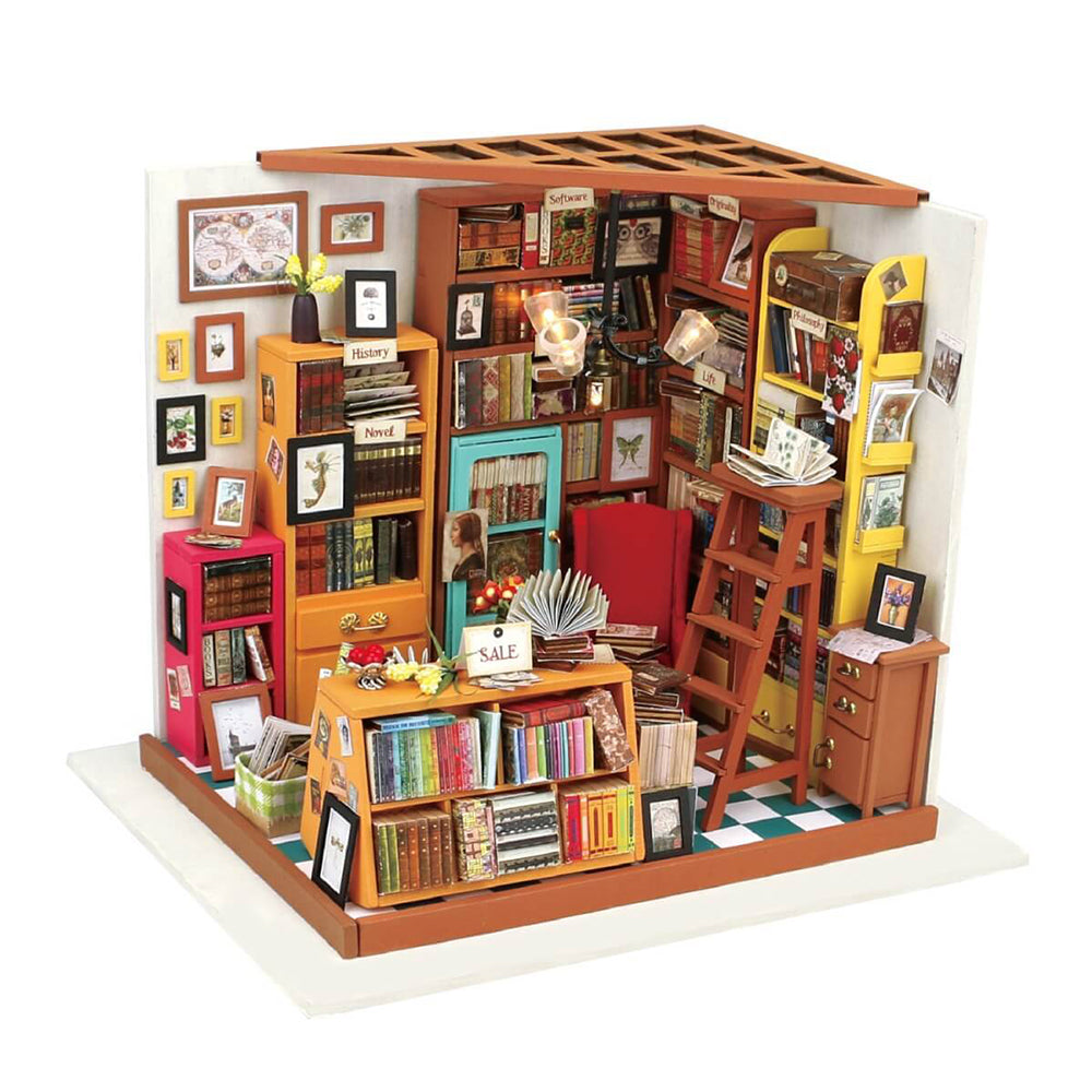 Sam's Study DIY Dollhouse Miniature Kit