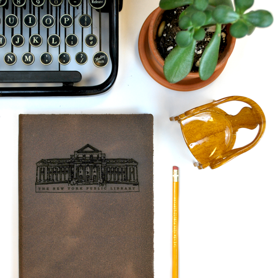 NYPL Building Leather Journal - The New York Public Library Shop