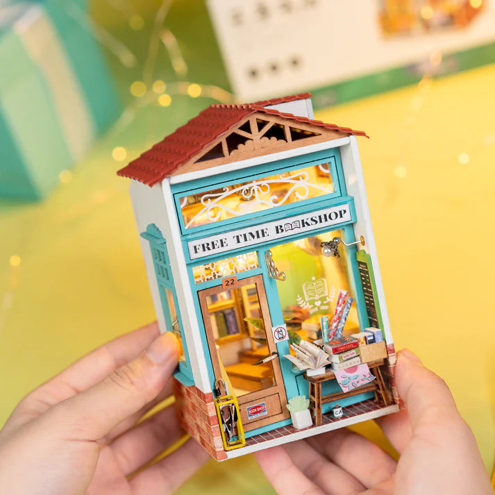 Free Time Bookshop DIY Miniature Store Kit