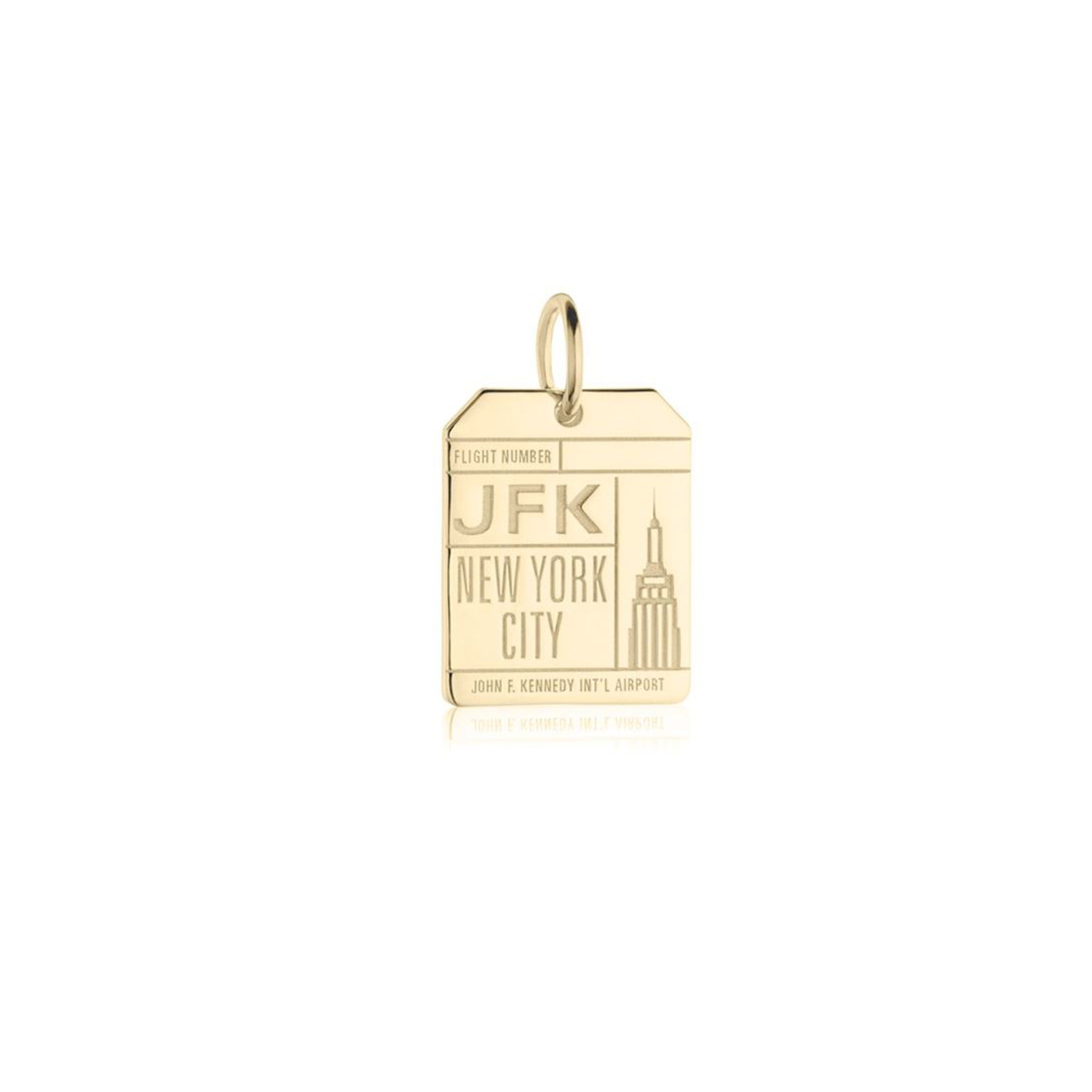 JFK Luggage Tag Card Charm | The New York Public Library Shop