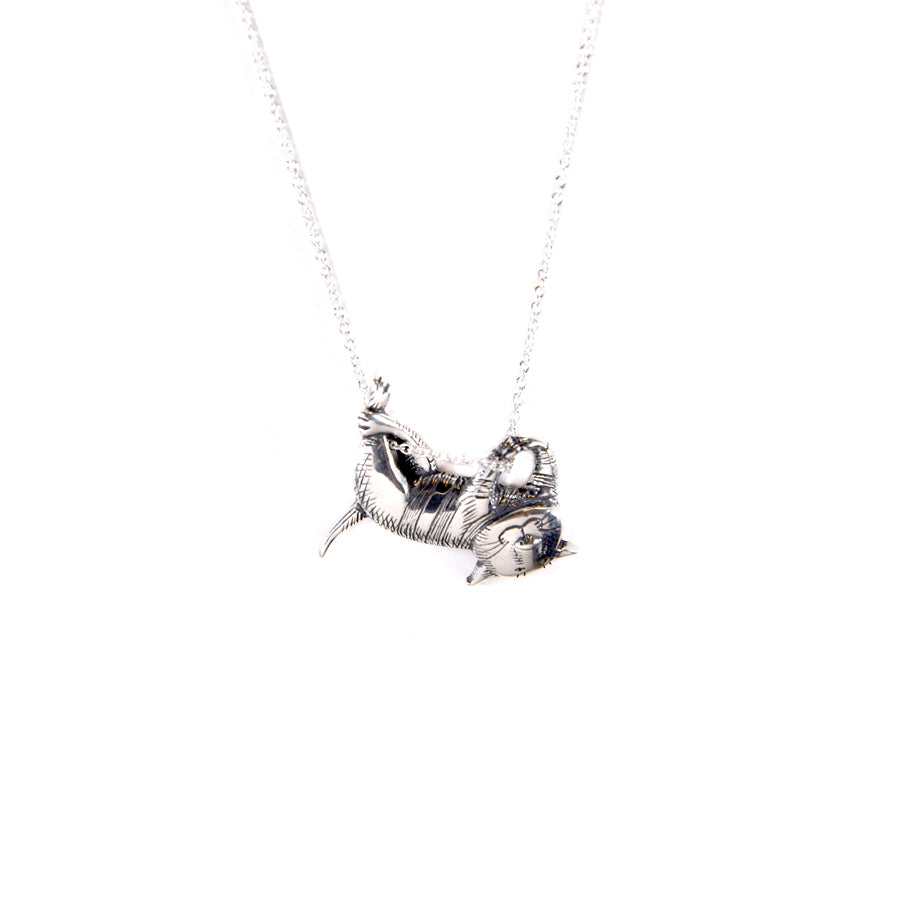 Dangling Cat Necklace - The New York Public Library Shop