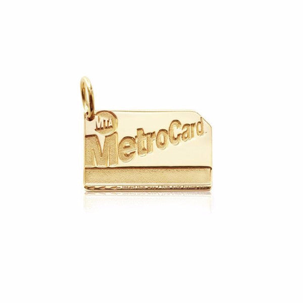 Gold Metro Card Charm - The New York Public Library Shop