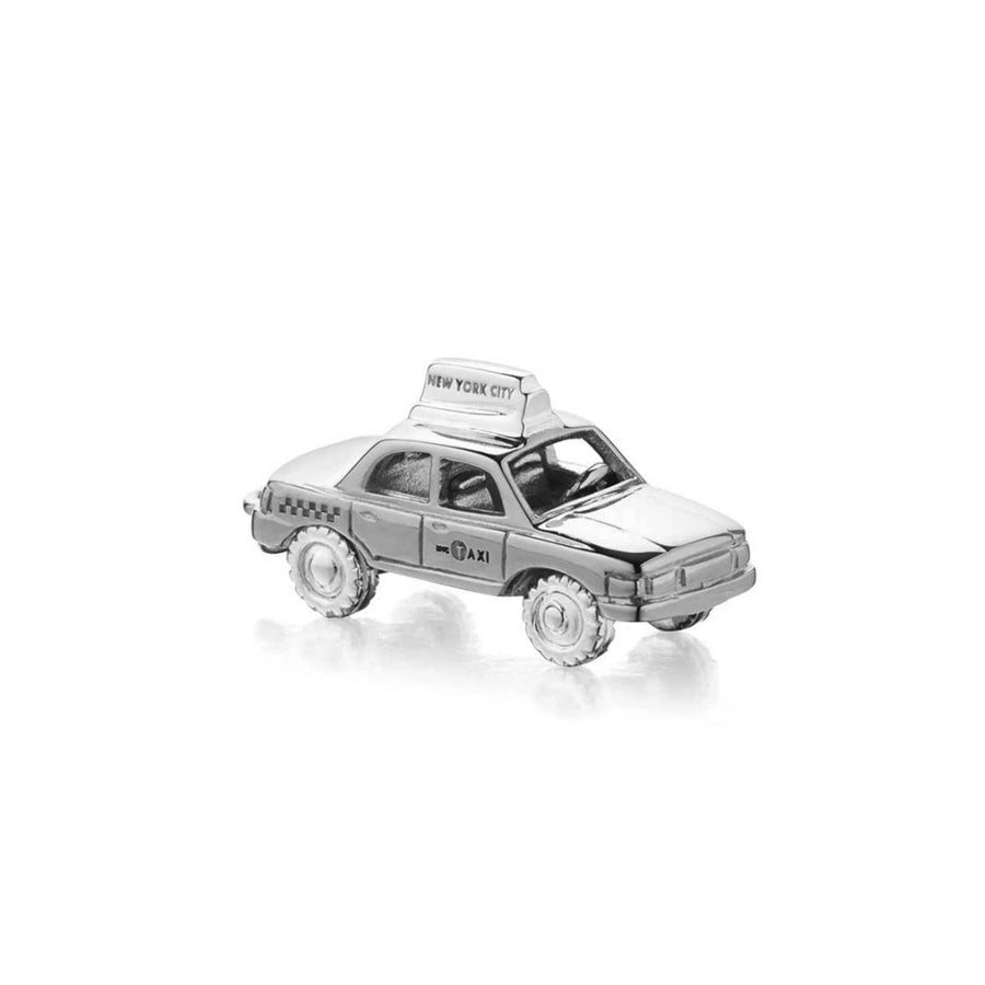 Silver Taxi Charm