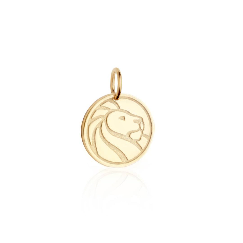 Solid 14K Gold NYPL Lion Charm