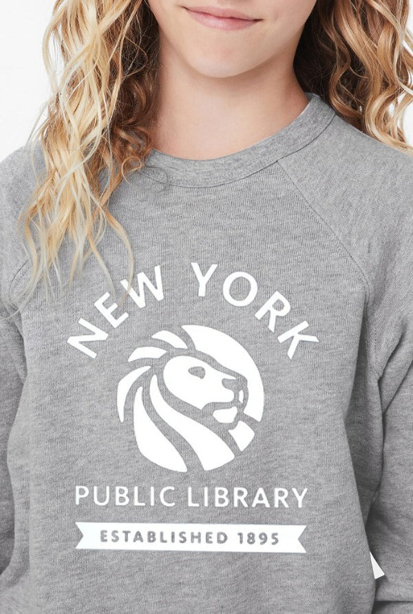 NYPL Youth Heathered Gray Sweatshirt