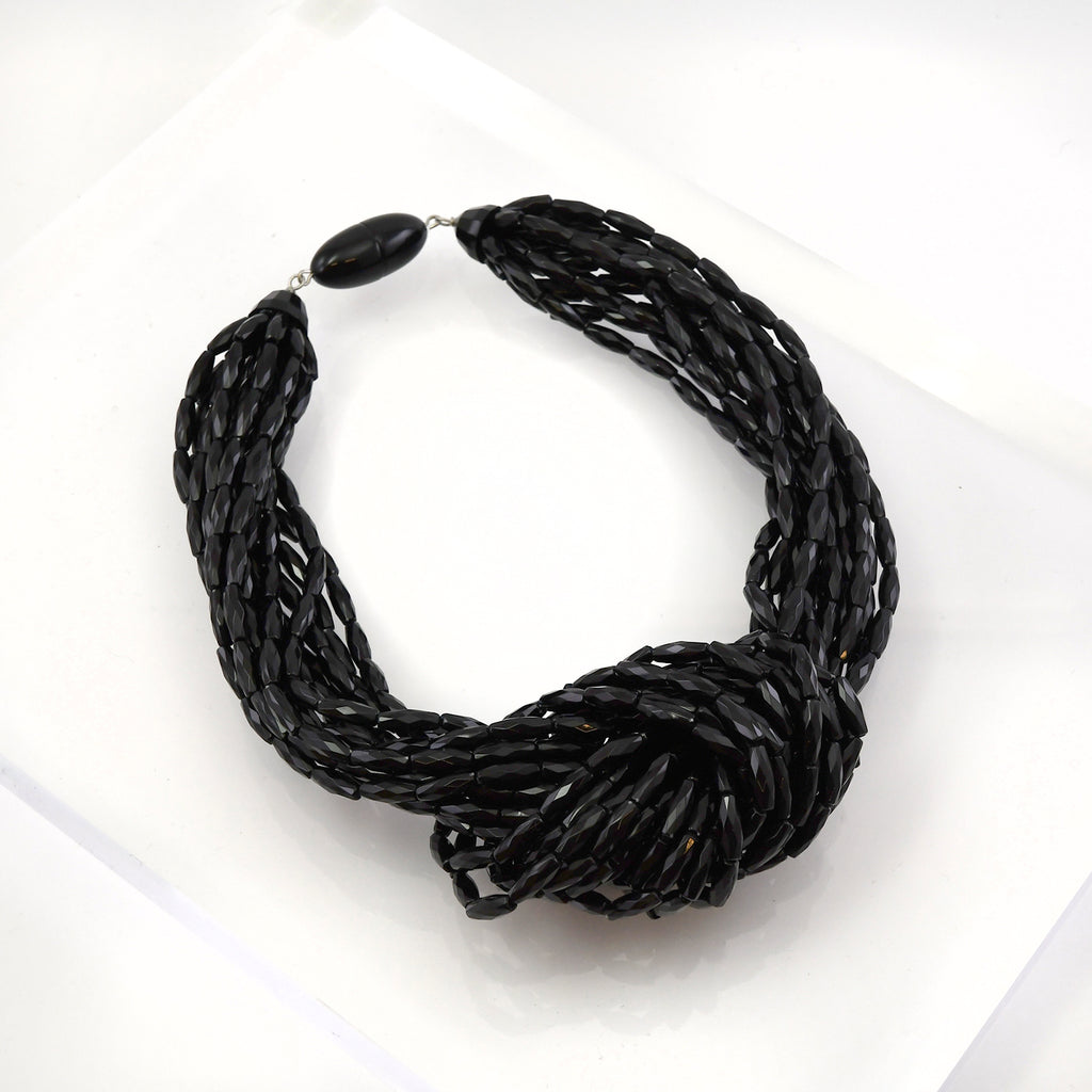 Black Knot Rope Necklace