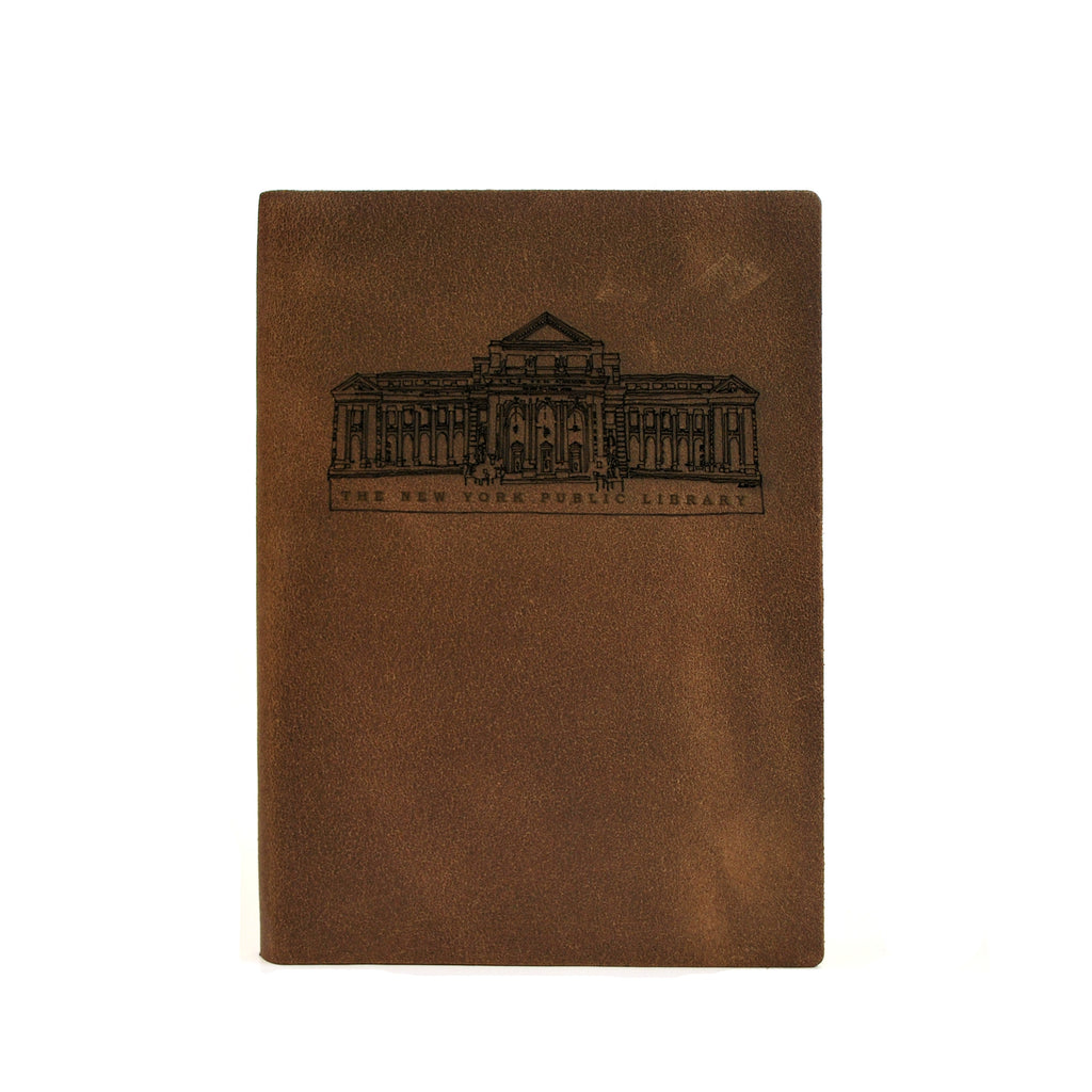 NYPL Building Leather Journal - The New York Public Library Shop