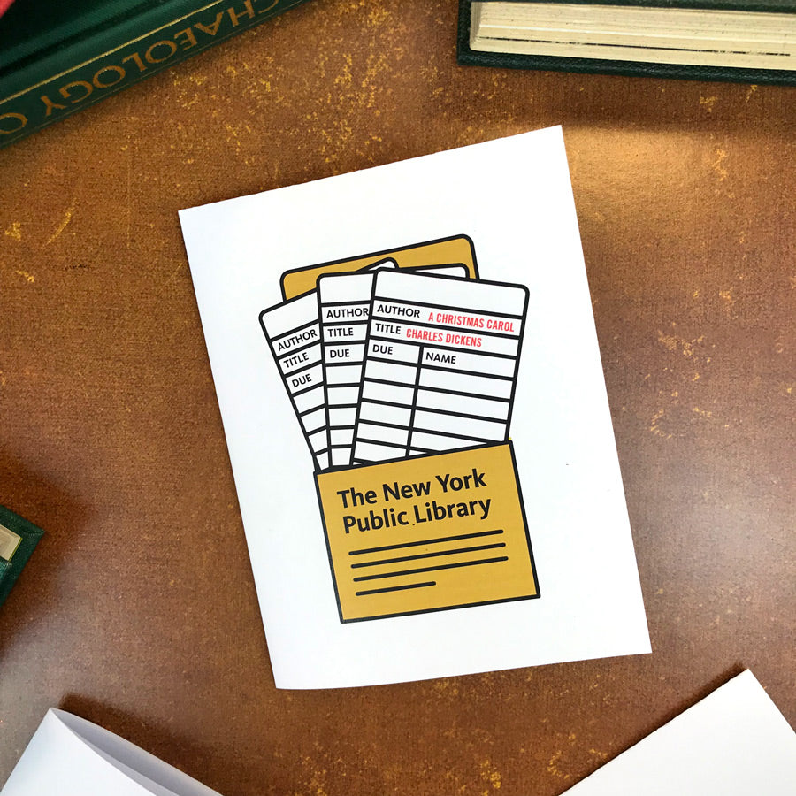 Library Card: Printable Greeting Card - The New York Public Library Shop
