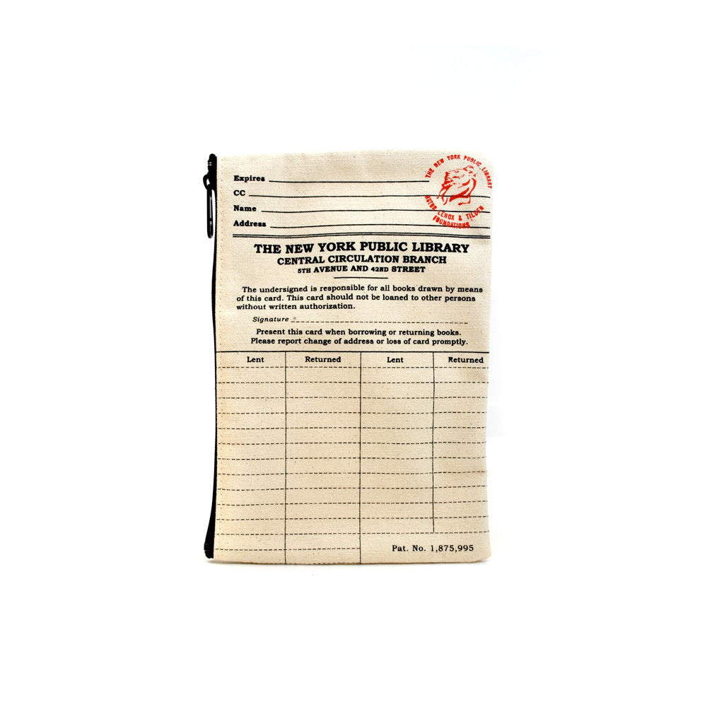 NYPL Library Card Pouch | The New York Public Library Shop