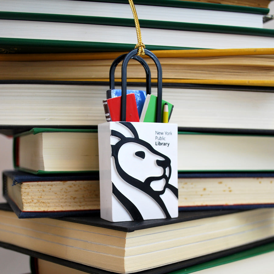Library Tote Bag Ornament - The New York Public Library Shop