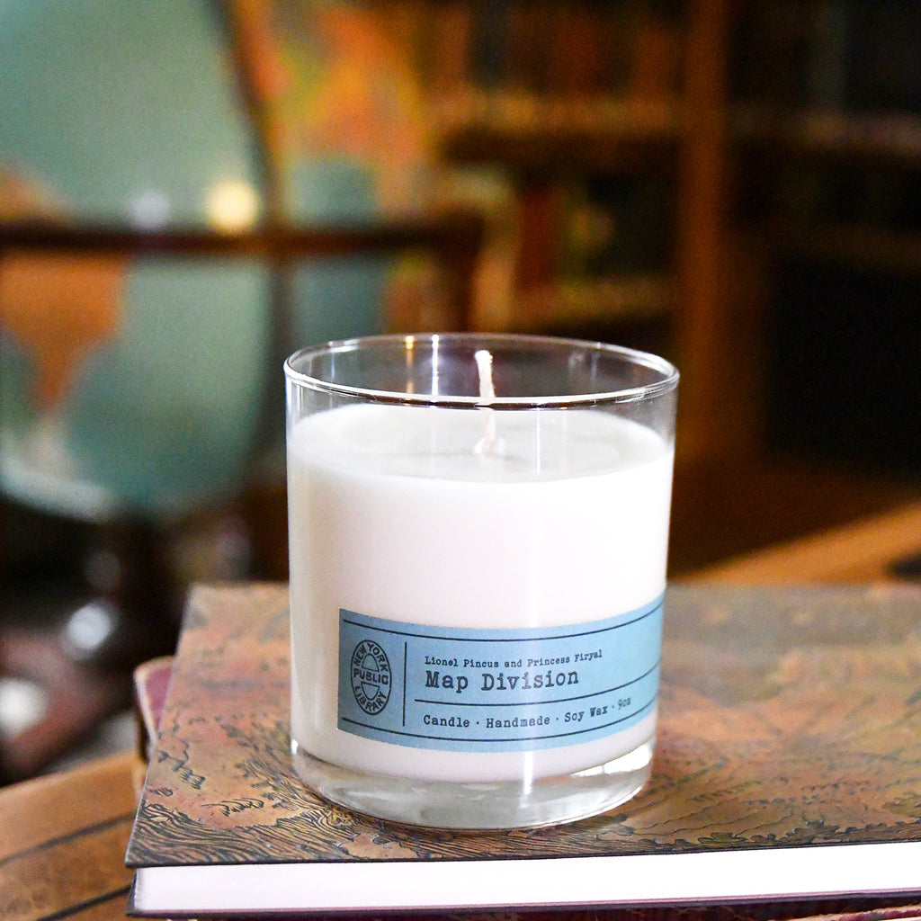 NYPL Map Division Candle