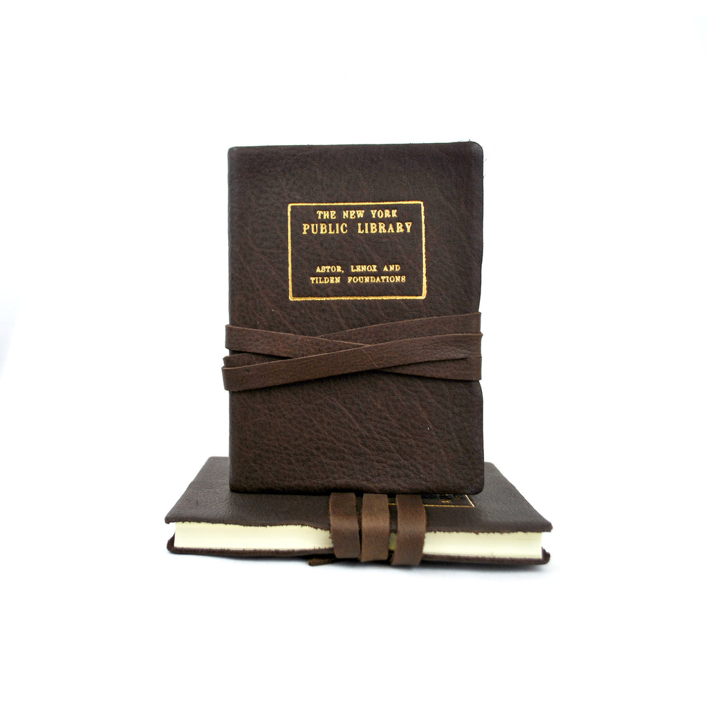 Leather NYPL Stamp Journal - The New York Public Library Shop