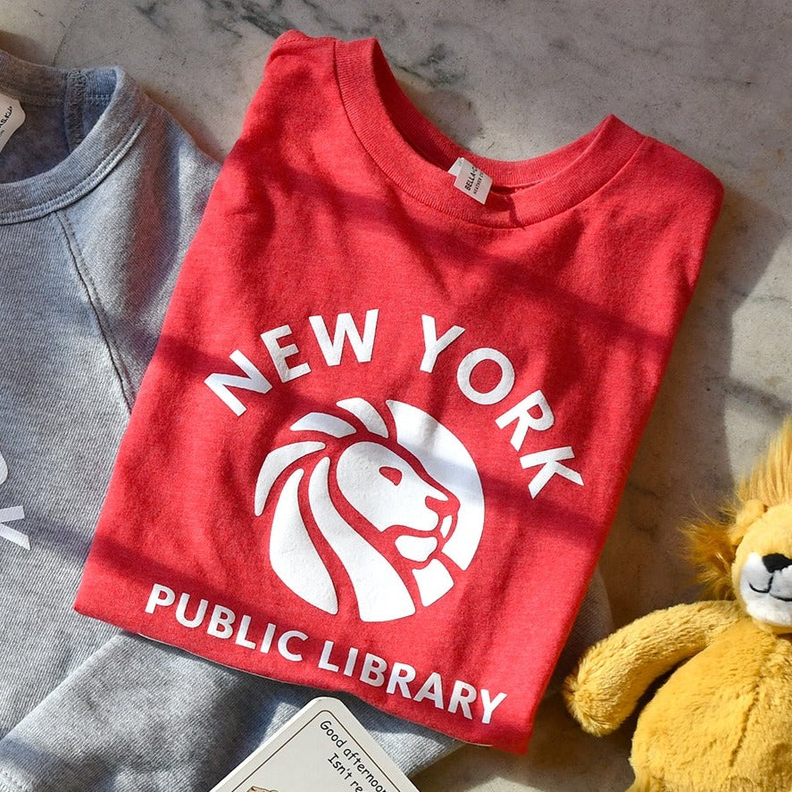 NYPL Kids Heathered Red T-Shirt