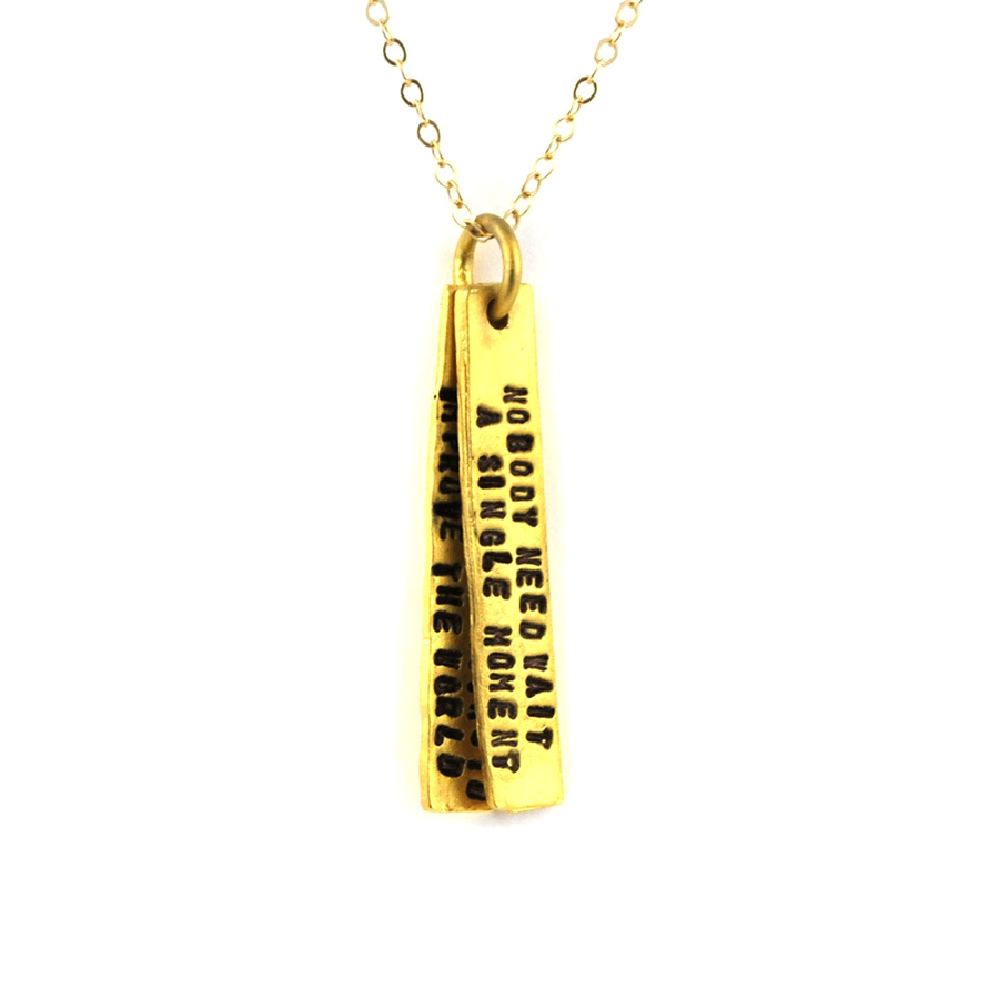 Anne Frank Quote Necklace - The New York Public Library Shop