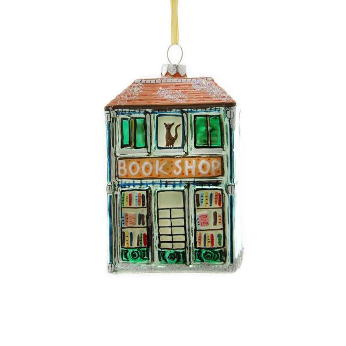 Glass Bookshop Ornament