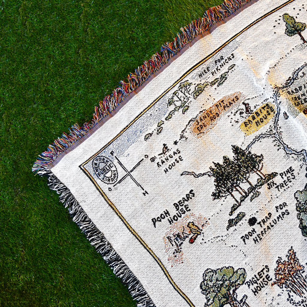 NYPL Hundred Acre Wood Map Blanket
