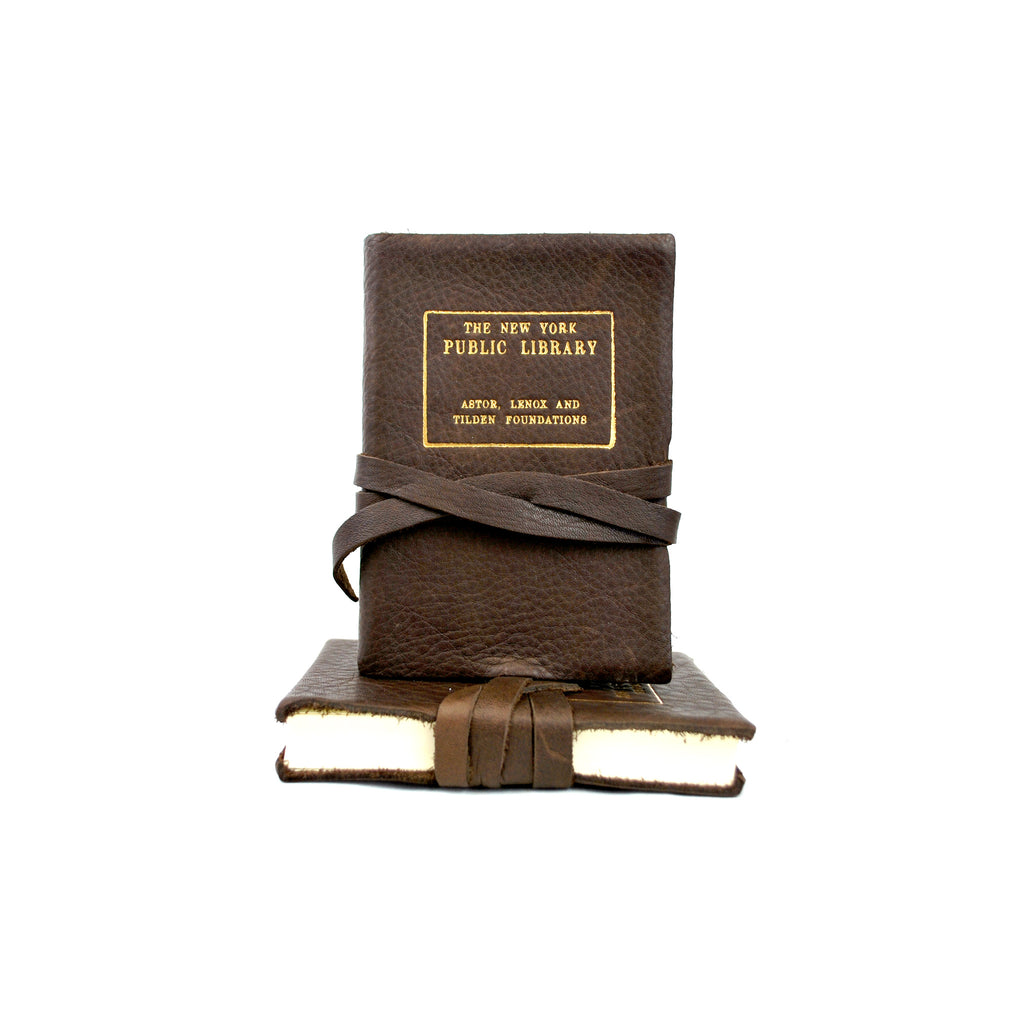 Leather NYPL Stamp Journal - The New York Public Library Shop