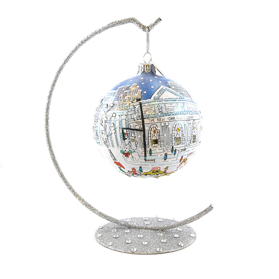 Hand Painted NYPL Michael Storrings Ornament