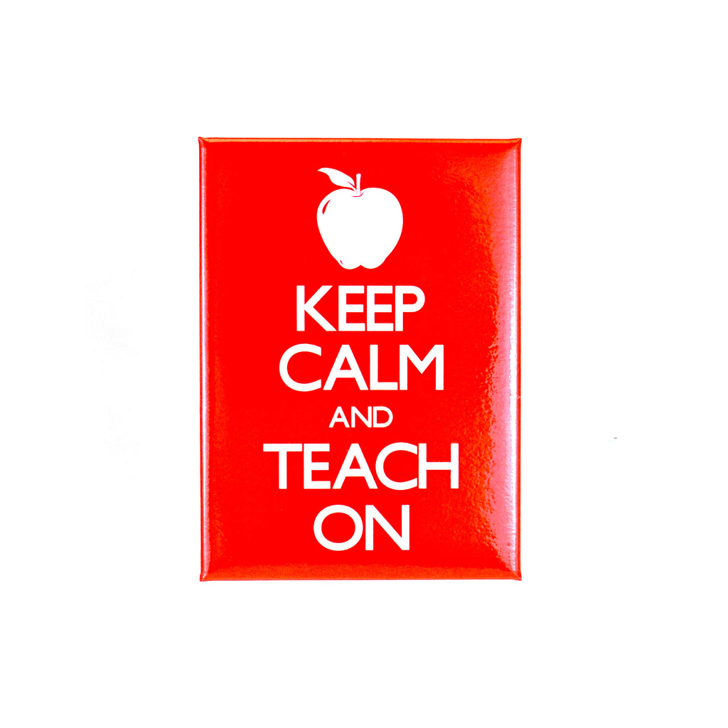 Keep Calm and Teach On Magnet - The New York Public Library Shop