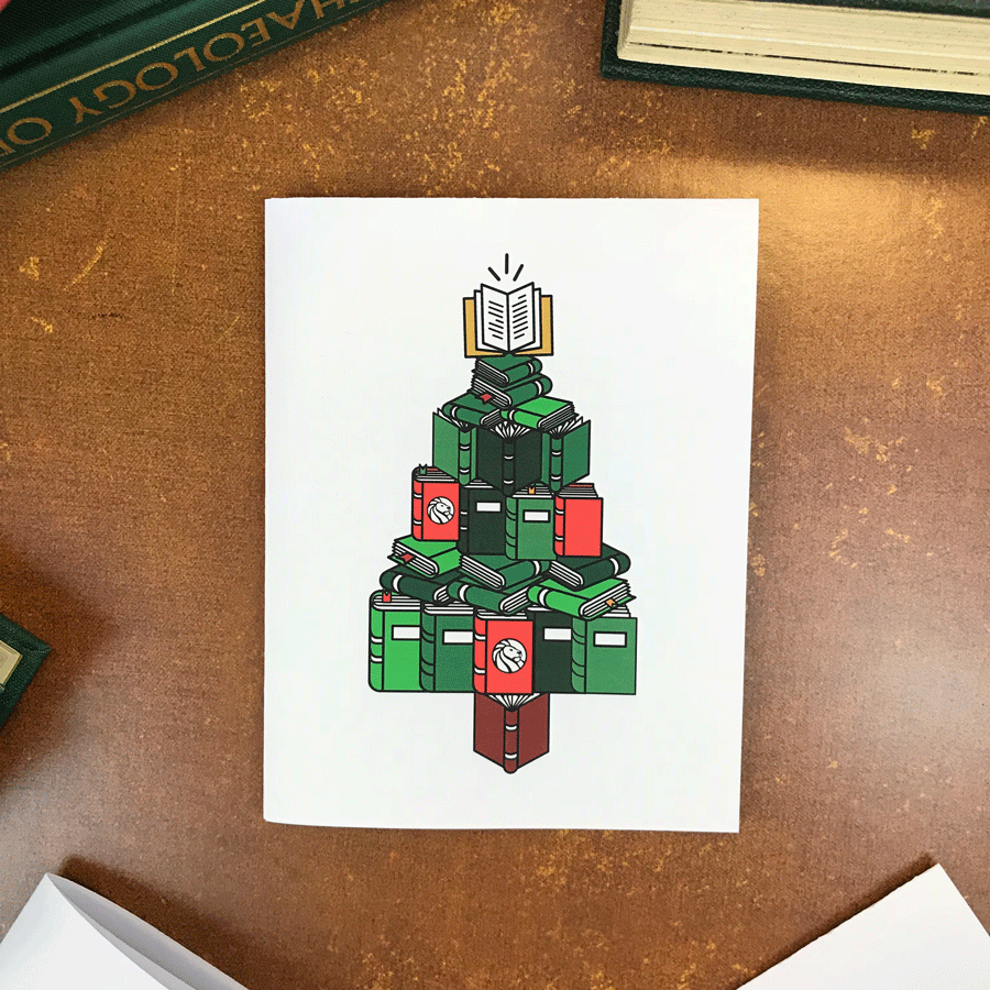 Tree Book Stack: Printable Greeting Card - The New York Public Library Shop
