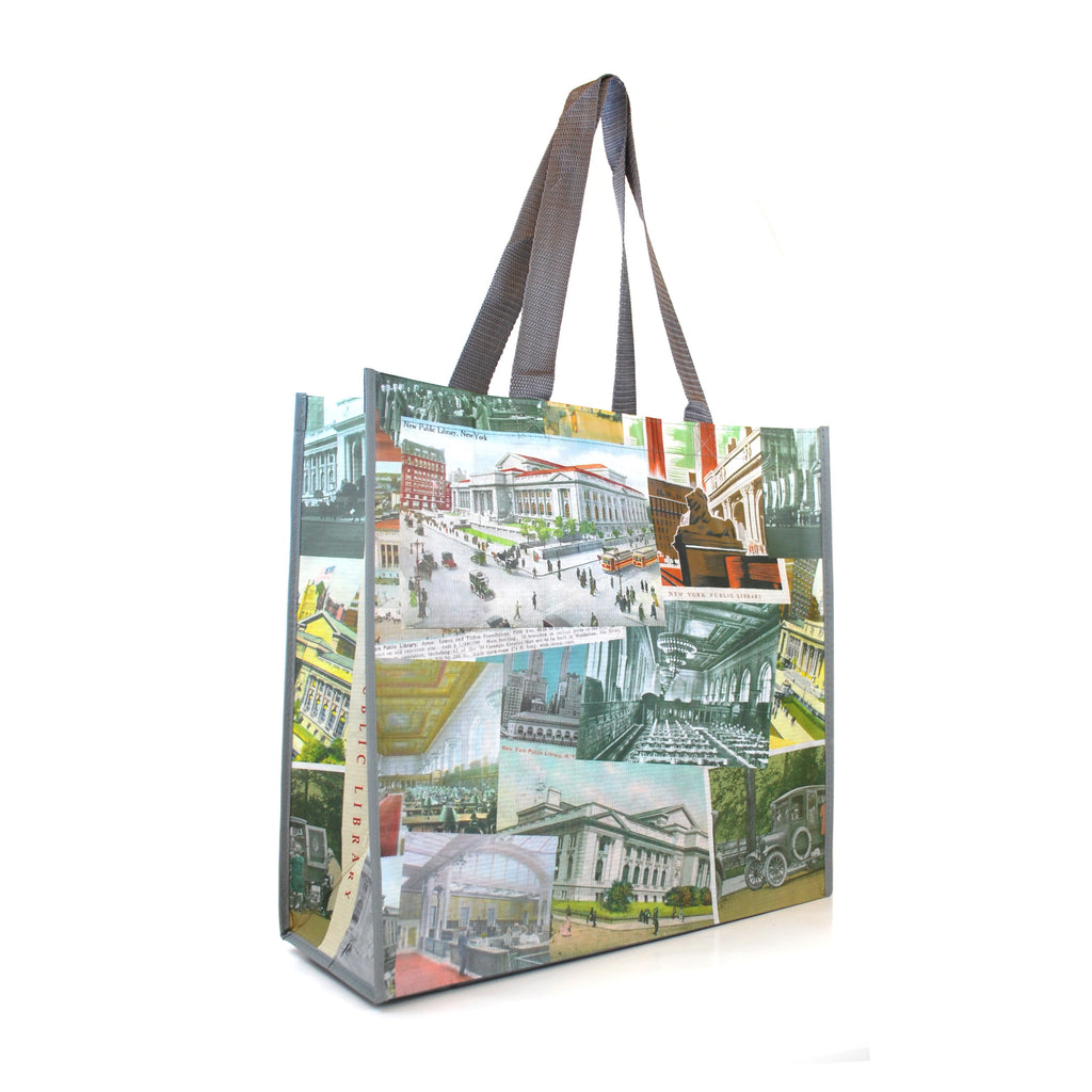 Recycled Vintage Postcard Tote Bag - The New York Public Library Shop