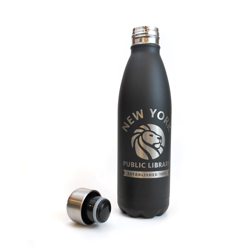 NYPL Stainless Steel Water Bottle - The New York Public Library Shop